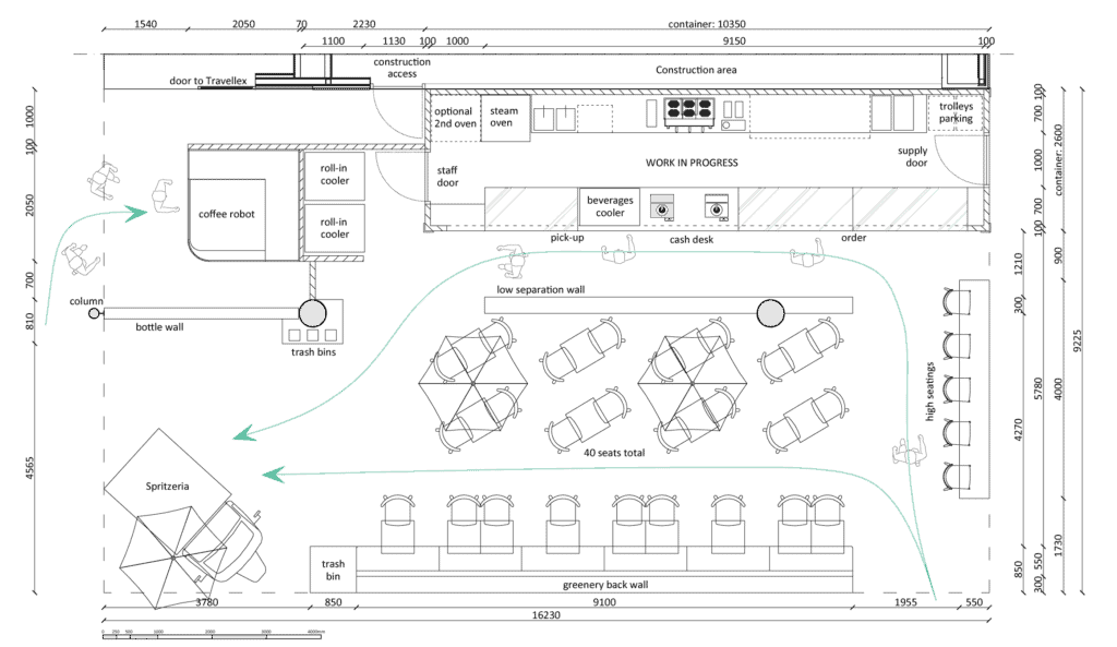 Eataly Schiphol floorplan